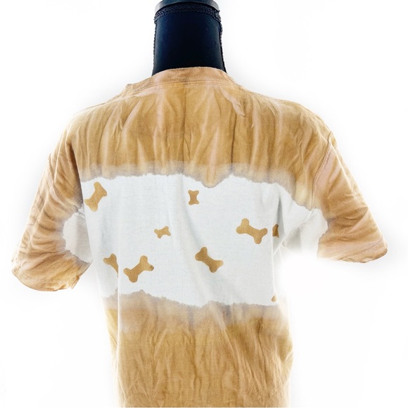 Branning Vintage Tie Dyed Hand-Stenciled Coffee Cups & Dogs T-Shirt Size Medium - Picture 8 of 16